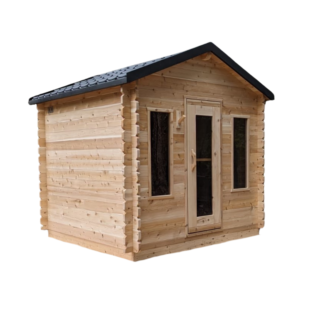 8'x8' Huron Cabin Cedar Sauna