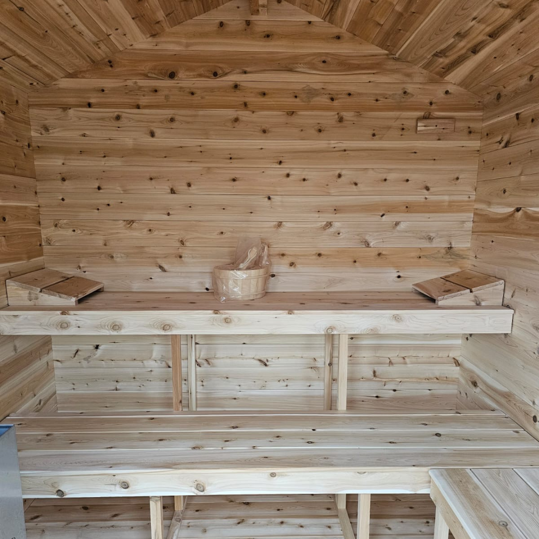 8'x12' Georgian Cedar Sauna with Changeroom