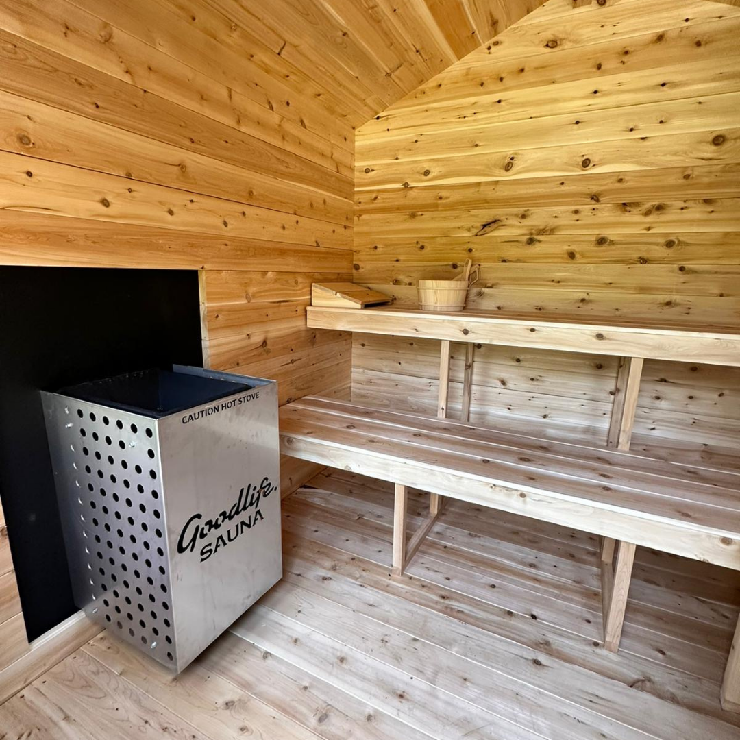 8'x12' Georgian Cedar Sauna with Changeroom