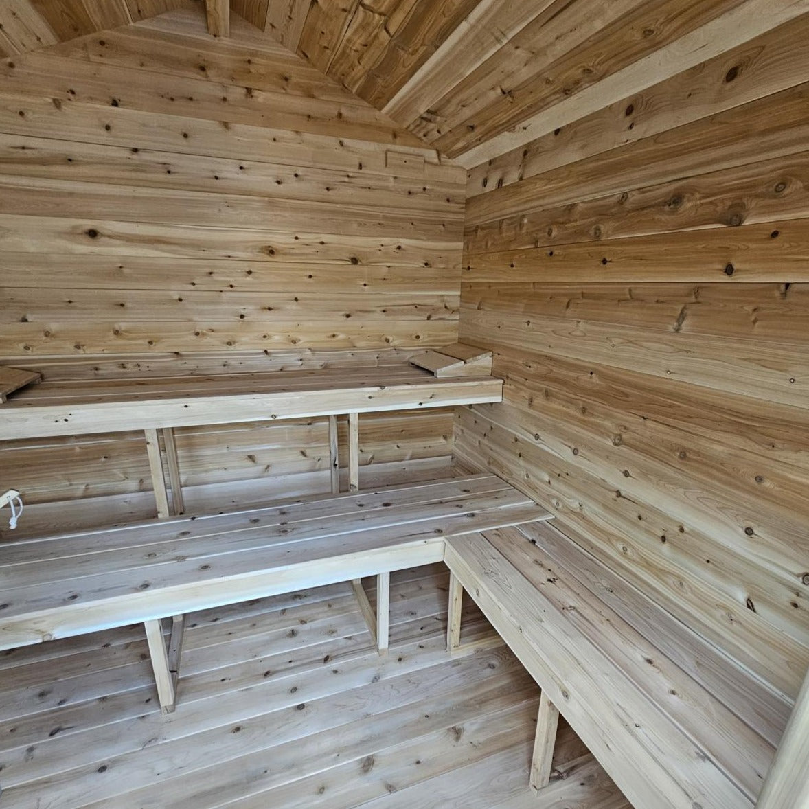 8'x12' Georgian Cedar Sauna with Changeroom